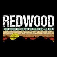 California Retro Vintage Redwood National Park Baby Bodysuit