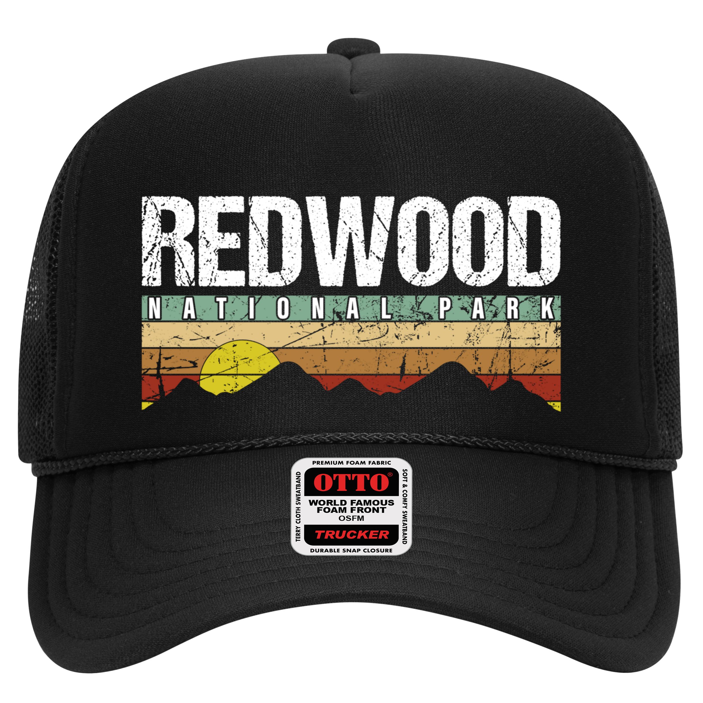 California Retro Vintage Redwood National Park Hat