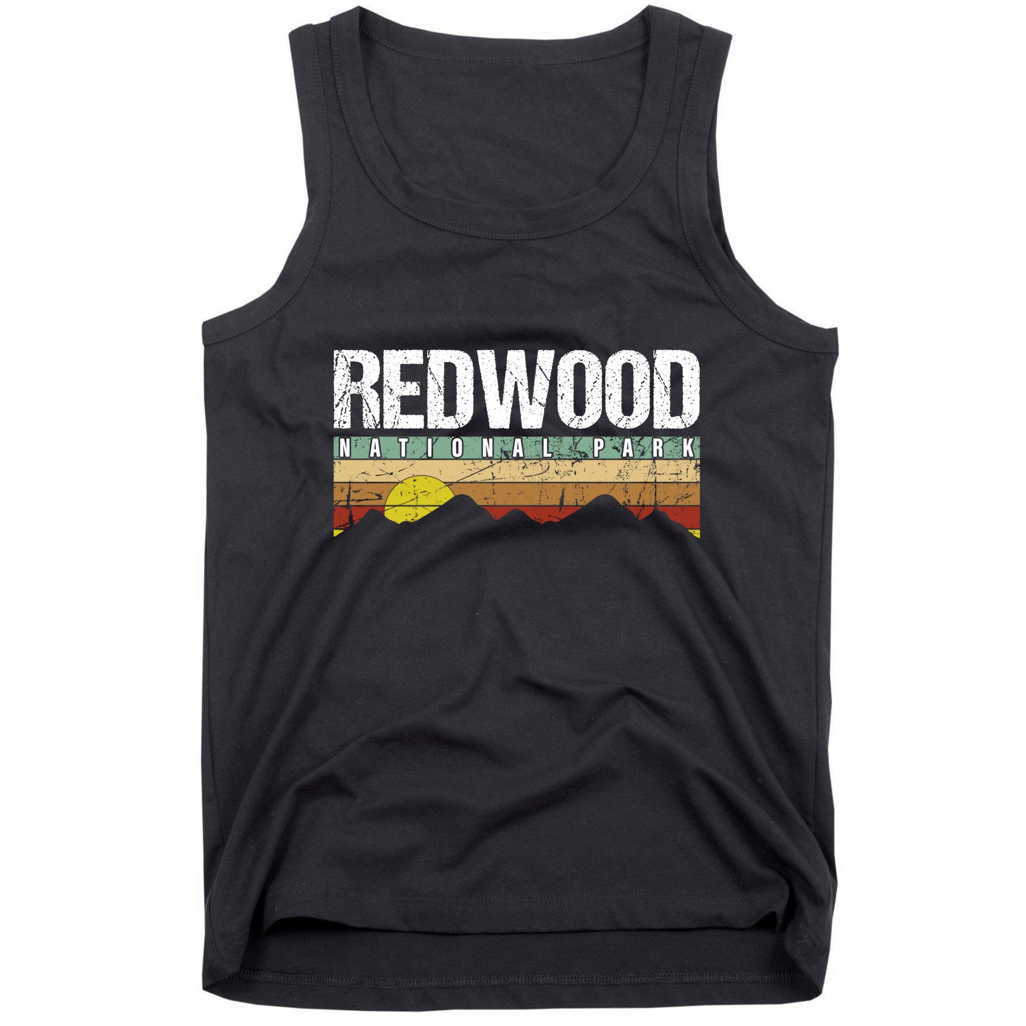 California Retro Vintage Redwood National Park Tank Top