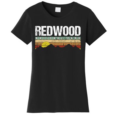 California Retro Vintage Redwood National Park Women's T-Shirt