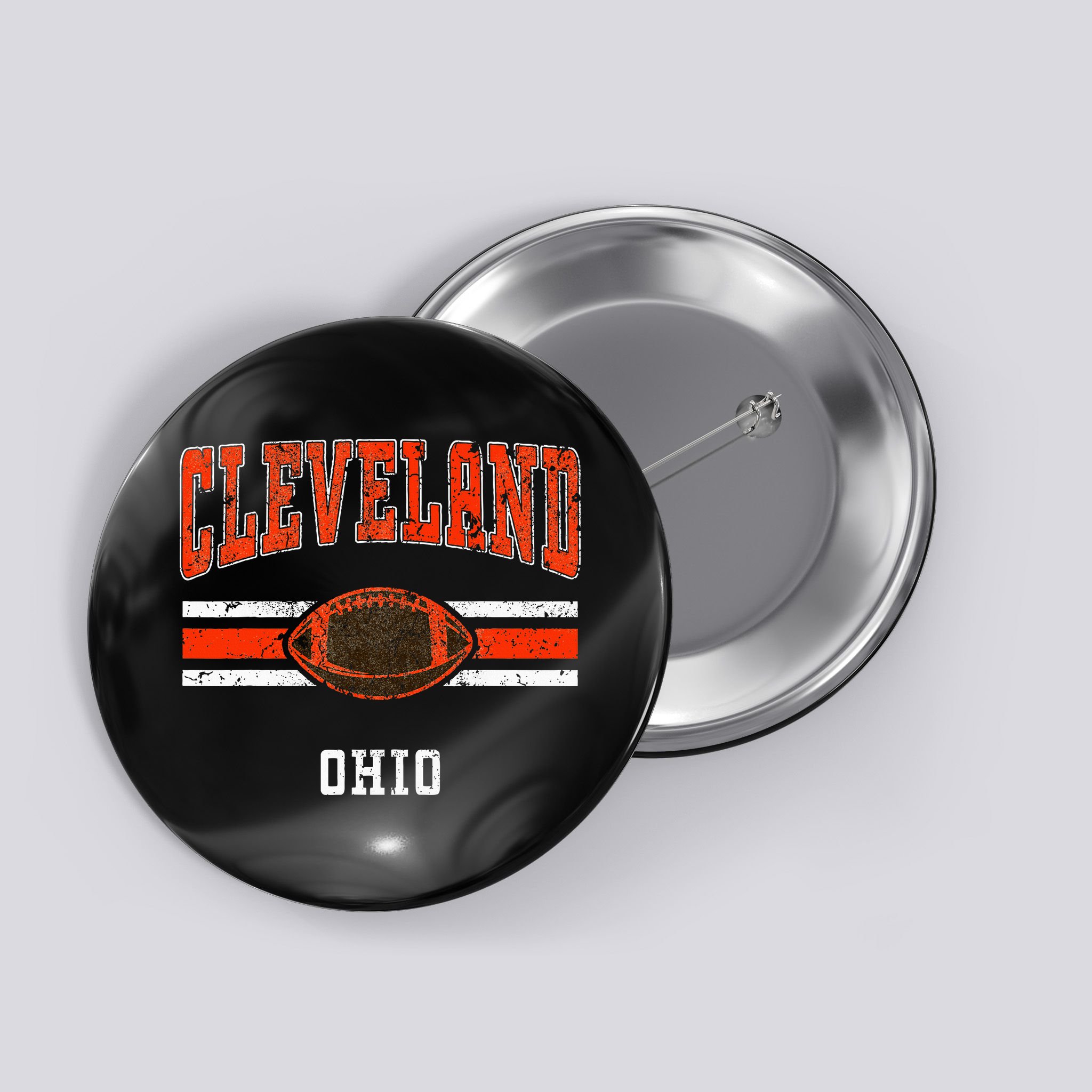 Cleveland Retro Vintage Classic Ohio Button