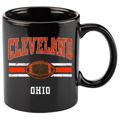 Cleveland Retro Vintage Classic Ohio 11oz C Handle Ceramic Mug