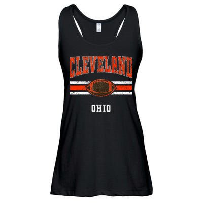 Cleveland Retro Vintage Classic Ohio Ladies Essential Flowy Tank