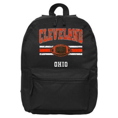 Cleveland Retro Vintage Classic Ohio 16 in Basic Backpack
