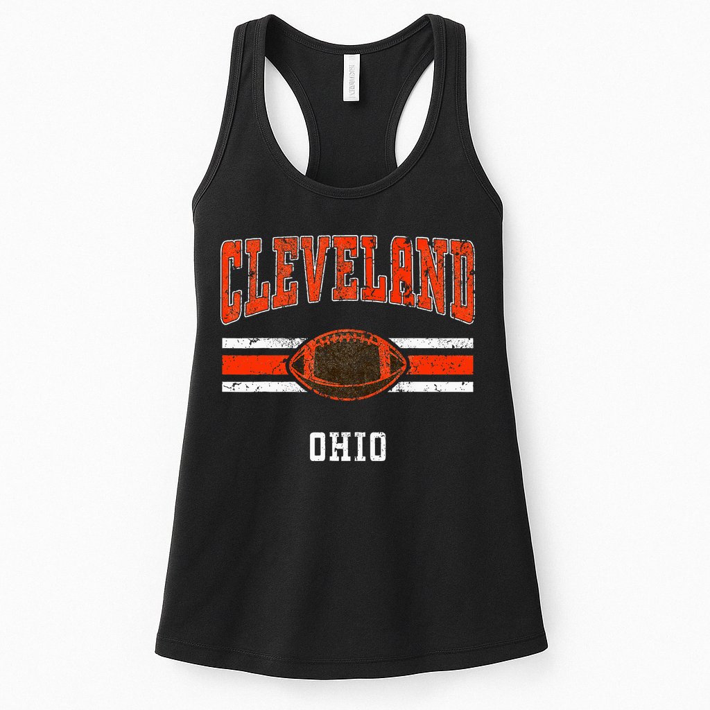 Cleveland Retro Vintage Classic Ohio Womens Tank Top