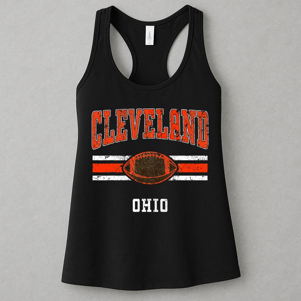 Cleveland Retro Vintage Classic Ohio Womens Tank Top