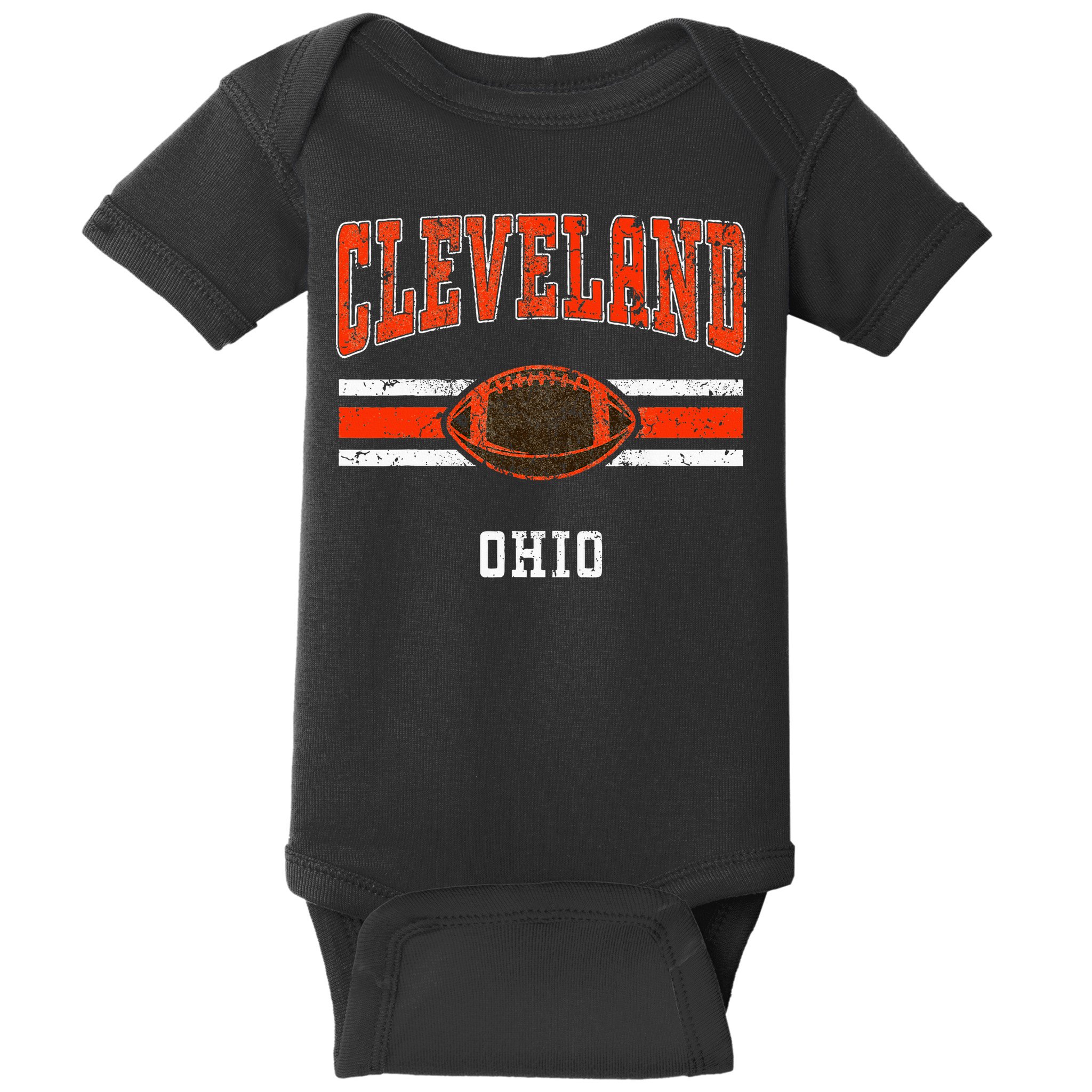 Cleveland Retro Vintage Classic Ohio Baby Bodysuit