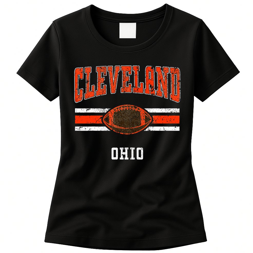 Cleveland Retro Vintage Classic Ohio Womens T-Shirt