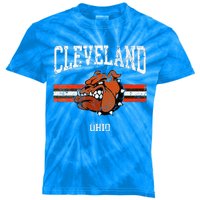 Cleveland Retro Vintage Classic Ohio Kids Tie-Dye T-Shirt