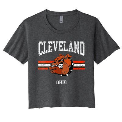 Cleveland Retro Vintage Classic Ohio Women's Crop Top Tee