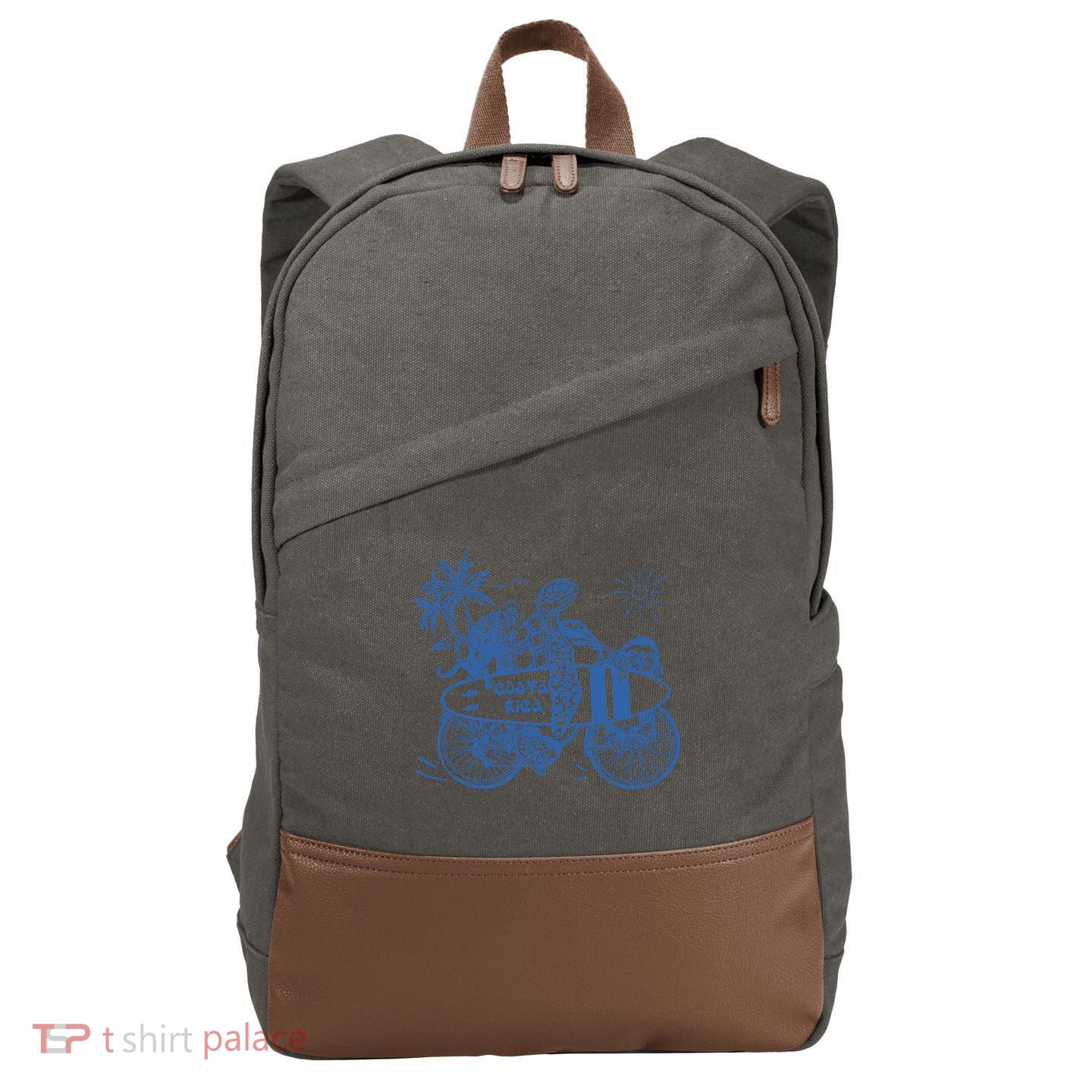 Costa Rica Vintage Cotton Canvas Backpack
