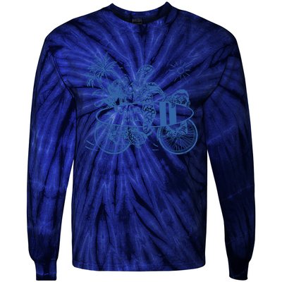 Costa Rica Vintage Tie-Dye Long Sleeve Shirt