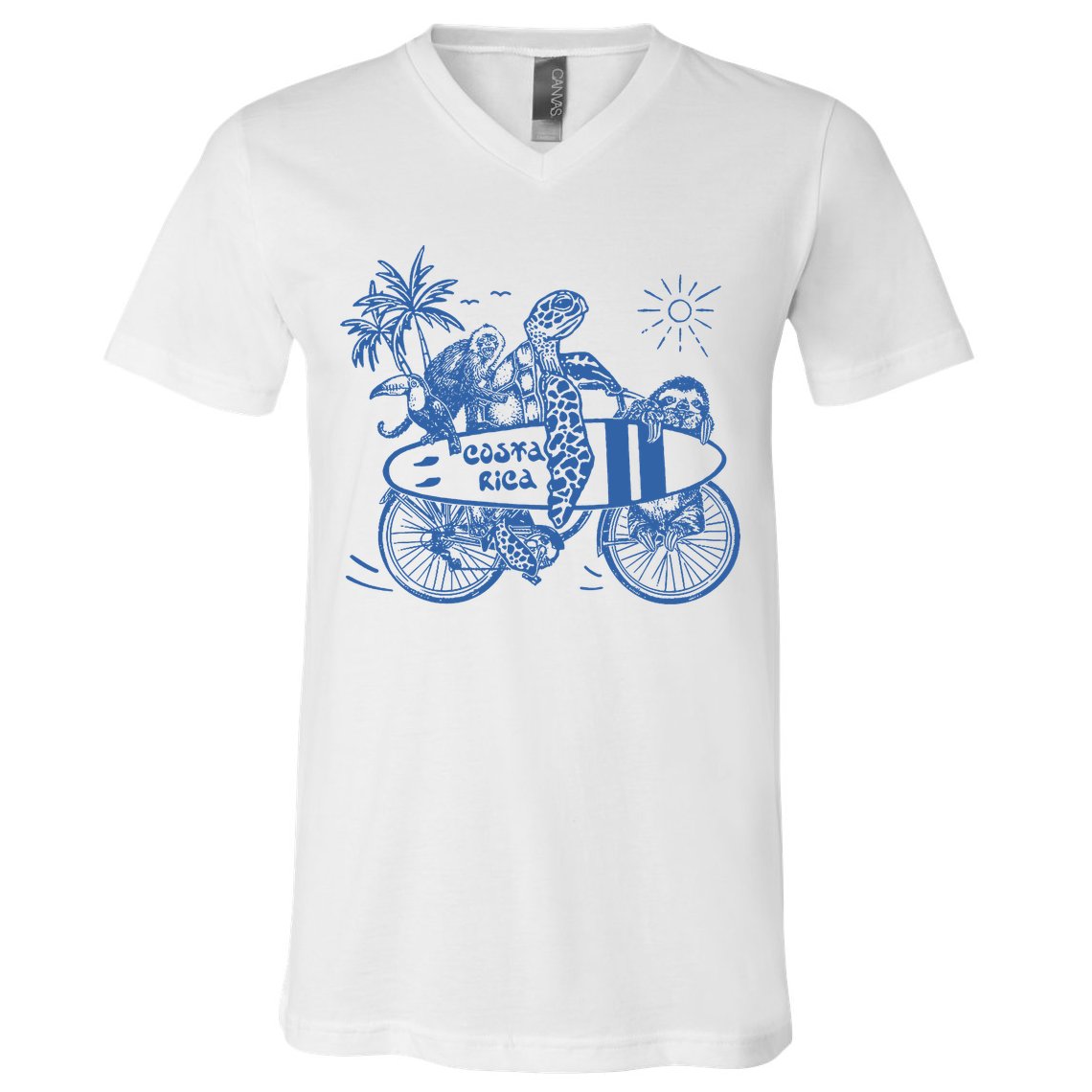 Costa Rica Vintage V-Neck T-Shirt