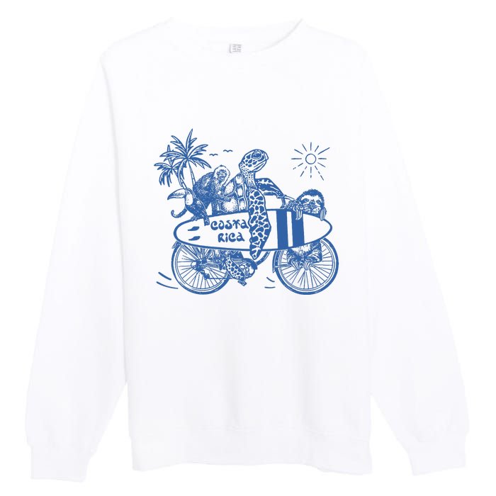 Costa Rica Vintage Premium Crewneck Sweatshirt