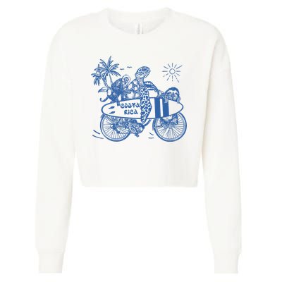 Costa Rica Vintage Cropped Pullover Crew