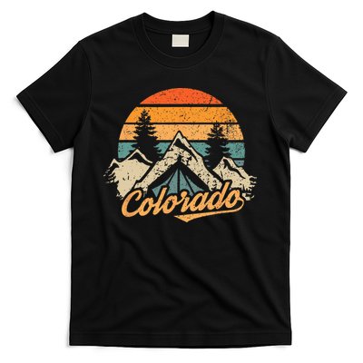 Colorado Retro Vintage Mountains Nature Hiking T-Shirt