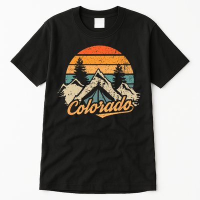 Colorado Retro Vintage Mountains Nature Hiking Tall T-Shirt