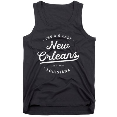 Classic Retro Vintage New Orleans Louisiana Big Easy NOLA Tank Top