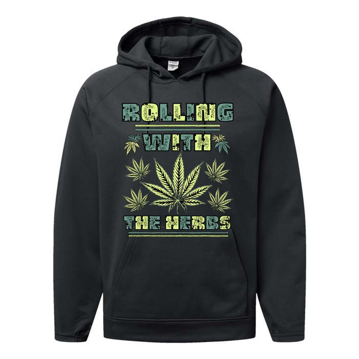 Cool Retro Vintage Style 420 Weed Marijuana Stoner Performance Fleece Hoodie