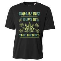 Cool Retro Vintage Style 420 Weed Marijuana Stoner Cooling Performance Crew T-Shirt