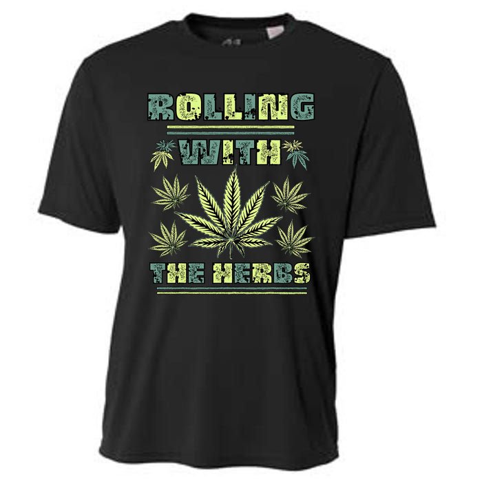 Cool Retro Vintage Style 420 Weed Marijuana Stoner Cooling Performance Crew T-Shirt