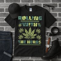 Cool Retro Vintage Style 420 Weed Marijuana Stoner Tall T-Shirt