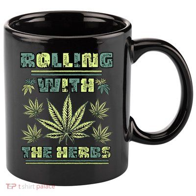 Cool Retro Vintage Style 420 Weed Marijuana Stoner 11oz C Handle Ceramic Mug
