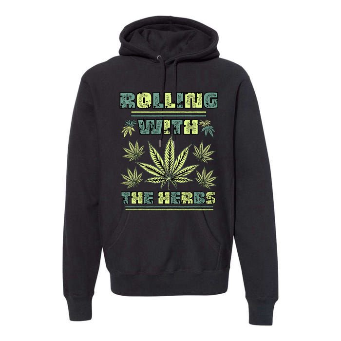 Cool Retro Vintage Style 420 Weed Marijuana Stoner Premium Hoodie