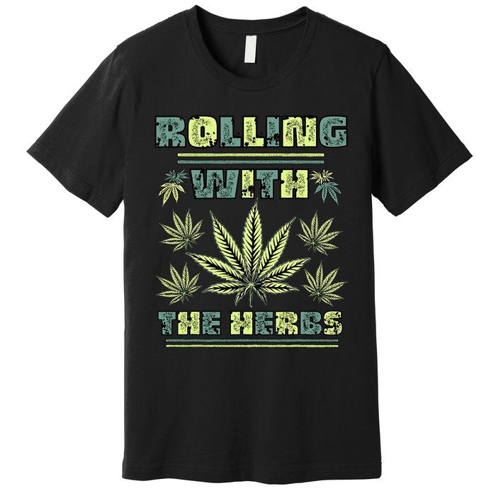 Cool Retro Vintage Style 420 Weed Marijuana Stoner Premium T-Shirt