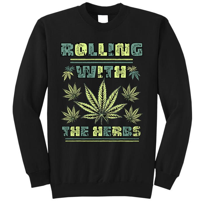 Cool Retro Vintage Style 420 Weed Marijuana Stoner Tall Sweatshirt