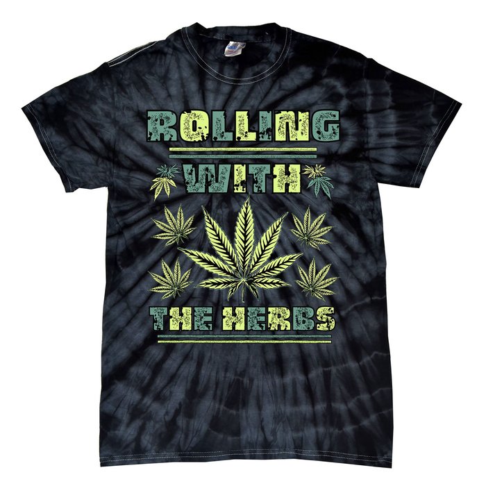 Cool Retro Vintage Style 420 Weed Marijuana Stoner Tie-Dye T-Shirt