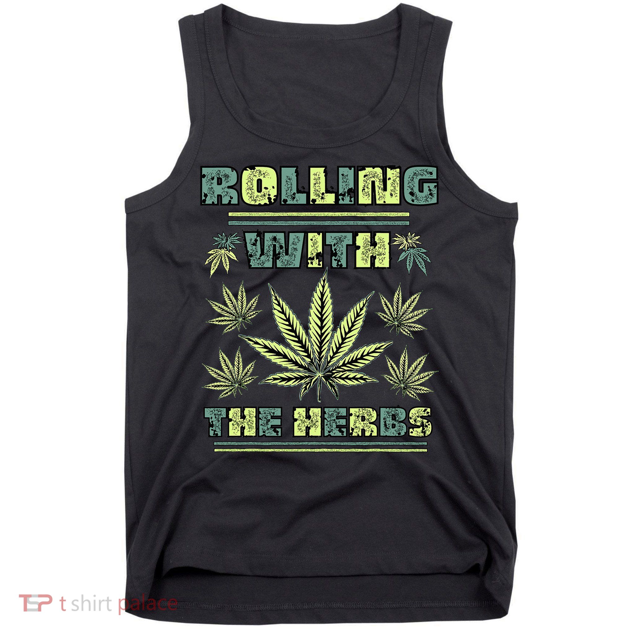 Cool Retro Vintage Style 420 Weed Marijuana Stoner Tank Top