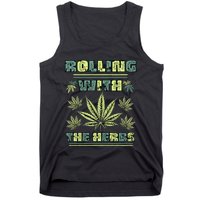 Cool Retro Vintage Style 420 Weed Marijuana Stoner Tank Top