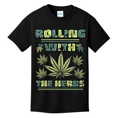 Cool Retro Vintage Style 420 Weed Marijuana Stoner Kids T-Shirt