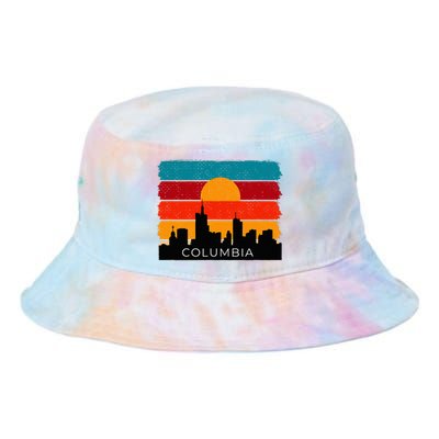 Columbia Retro Vintage American Usa Distressed Tie Dye Newport Bucket Hat