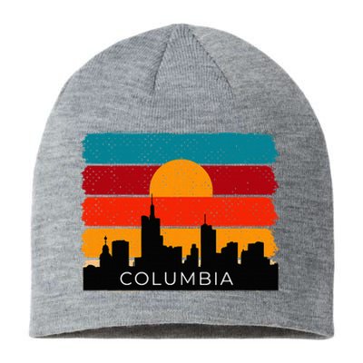 Columbia Retro Vintage American Usa Distressed Sustainable Beanie