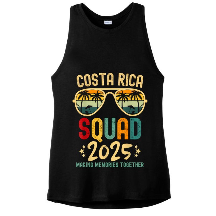 Costa Rica Vacation Squad 2025 Family Vacation Trip Matching Ladies PosiCharge Tri-Blend Wicking Tank