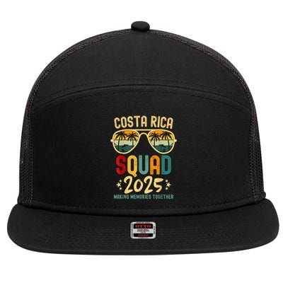 Costa Rica Vacation Squad 2025 Family Vacation Trip Matching 7 Panel Mesh Trucker Snapback Hat