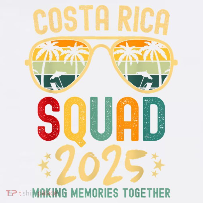 Costa Rica Vacation Squad 2025 Family Vacation Trip Matching Tall T-Shirt