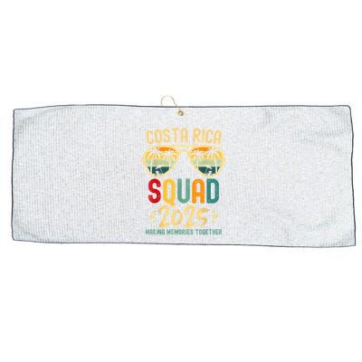 Costa Rica Vacation Squad 2025 Family Vacation Trip Matching Large Microfiber Waffle Golf Towel