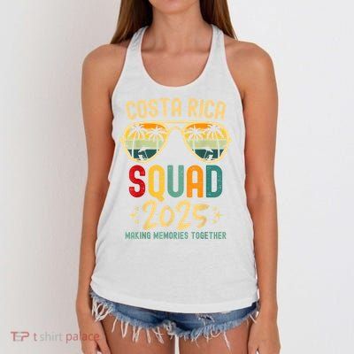Costa Rica Vacation Squad 2025 Family Vacation Trip Matching Women's Knotted Racerback Tank