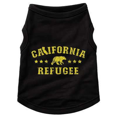 California Refugee Vintage Distressed Political Meme Doggie Tank
