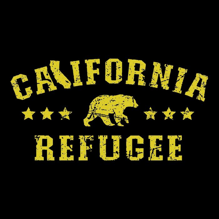 California Refugee Vintage Distressed Political Meme Tall T-Shirt