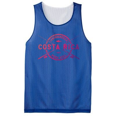 Costa Rica Vintage Crossed Fishing Rods Great Gift Mesh Reversible Basketball Jersey Tank