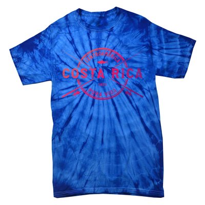 Costa Rica Vintage Crossed Fishing Rods Great Gift Tie-Dye T-Shirt