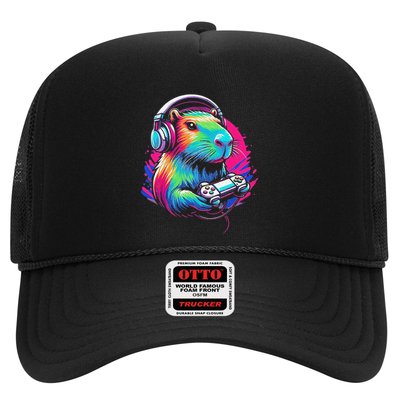 Capybara Rodent & Video Games Controller Trucker Hat