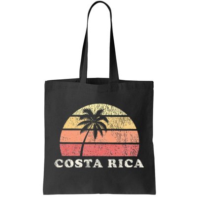 Costa Rica Vintage 70s Retro Throwback Design Tote Bag