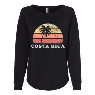 Costa Rica Vintage 70s Retro Throwback Design Womens California Wash Sweatshirt