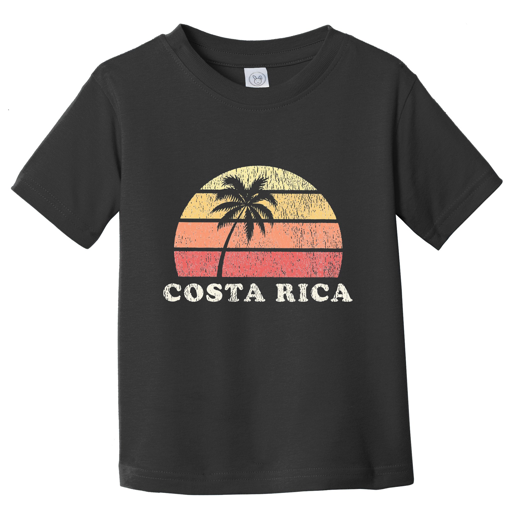 Costa Rica Vintage 70s Retro Throwback Design Toddler T-Shirt