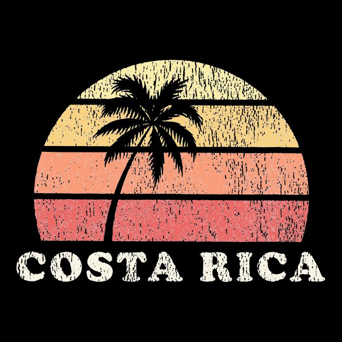 Costa Rica Vintage 70s Retro Throwback Design Toddler T-Shirt